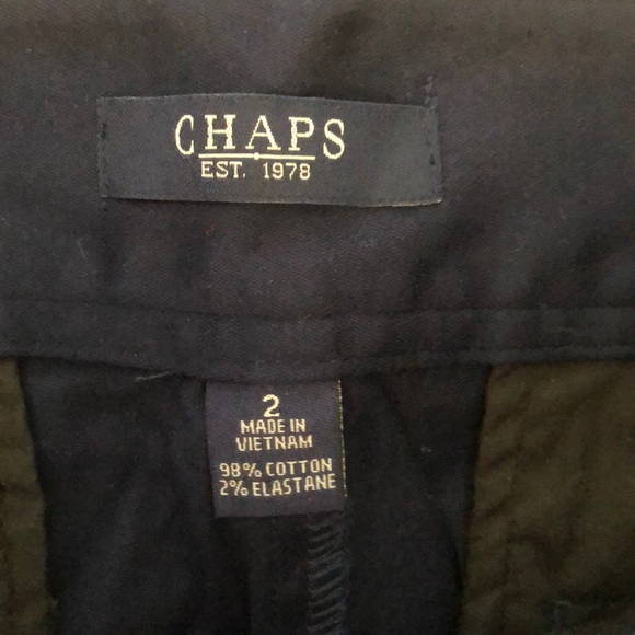 Chaps navy blue knee length shorts - Picture 3 of 3